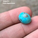 9.60ct Afghan Turquoise Cabochon – Delicate & Unique
