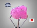 4.290 ct Natural African Ruby Crystal (9.52 × 7.82 × 6.61 mm) – Deep Red Corundum in Raw Form