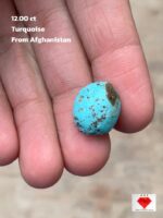 12.00ct Classic Afghan Turquoise Cabochon