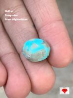 11.85 ct Afghan Turquoise Cabochon – Balanced Proportions, Timeless Appeal