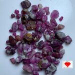 179.85ct Ruby Rough Lot – Natural Uncut Red Gemstones (12x8x8mm Avg.)