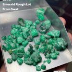 224ct Swat Emerald Rough Lot – Natural Green Crystals with Potential