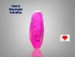 Sleek & Fiery: 4.260ct African Ruby Crystal in Natural Hexagonal Form