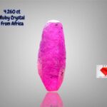 Sleek & Fiery: 4.260ct African Ruby Crystal in Natural Hexagonal Form