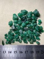 224ct Swat Emerald Rough Lot – Natural Green Crystals with Potential - Image 2