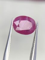 3.00ct Afghan Ruby – Oval-Cut Natural Red Gem (9x6x5mm) - Image 3