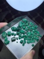 224ct Swat Emerald Rough Lot – Natural Green Crystals with Potential - Image 3