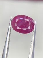 3.00ct Afghan Ruby – Oval-Cut Natural Red Gem (9x6x5mm) - Image 4