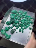 224ct Swat Emerald Rough Lot – Natural Green Crystals with Potential - Image 4