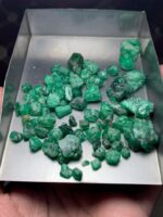 224ct Swat Emerald Rough Lot – Natural Green Crystals with Potential - Image 6