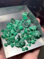 224ct Swat Emerald Rough Lot – Natural Green Crystals with Potential - Image 7