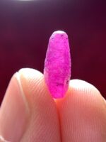 Sleek & Fiery: 4.260ct African Ruby Crystal in Natural Hexagonal Form - Image 7