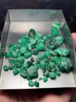 224ct Swat Emerald Rough Lot – Natural Green Crystals with Potential - Image 8