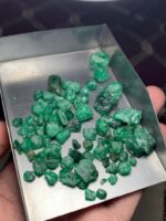 224ct Swat Emerald Rough Lot – Natural Green Crystals with Potential - Image 11