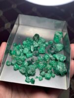 224ct Swat Emerald Rough Lot – Natural Green Crystals with Potential - Image 9