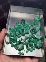 224ct Swat Emerald Rough Lot – Natural Green Crystals with Potential - Image 10