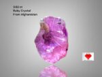 Elegant Simplicity: 3.62ct Afghan Ruby Crystal with Balanced Dimensions & Rich Color Potential