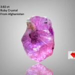 Elegant Simplicity: 3.62ct Afghan Ruby Crystal with Balanced Dimensions & Rich Color Potential