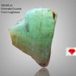 Magnificent 133.90ct Laghman Emerald – A Rare Gemstone of Exceptional Size and Beauty