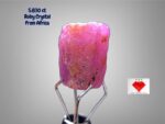 Raw Elegance: 5.830 ct African Ruby Crystal (9.45×6.71×6.58 mm) – Natural Power & Beauty