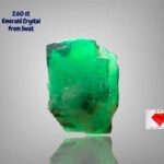 2.60ct Swat Emerald Crystal: Elegant Natural Formation with Vibrant Green Hues