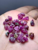 Afghan Ruby Rough Lot – Natural Red Gemstone Crystals - Image 3