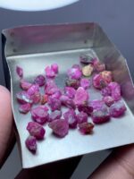 Afghan Ruby Rough Lot – Natural Red Gemstone Crystals - Image 5