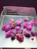 55.10ct Ruby Rough Lot from Afghanistan – Large Natural Gem Rough