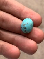 Discovering Afghan Turquoise: A Stunning 14.65 ct Cabochon - Image 2