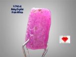 Unlocking the Beauty of a 4.740ct African Ruby Crystal: 11.14 x 6.26 x 5.25mm