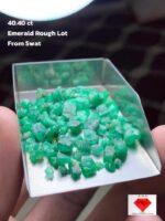 40.40 ct Rough Emerald Lot — Swat Valley, Pakistan (Natural & Untreated)