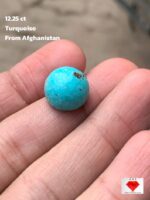 Voluminous Afghan Turquoise Cabochon – 12.25 Carats of Natural Splendor
