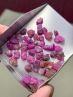 51.65 ct Afghan Ruby Rough Lot – Pure Red Energy in Untouched Crystal Form - Image 3