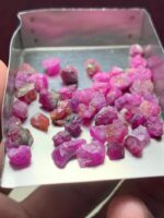 51.65 ct Afghan Ruby Rough Lot – Pure Red Energy in Untouched Crystal Form - Image 4