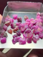 51.65 ct Afghan Ruby Rough Lot – Pure Red Energy in Untouched Crystal Form - Image 5