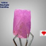 4.690ct African Ruby Crystal – Elegant Natural Red with Strong Shape & Saturation