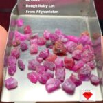46.05ct Afghan Ruby Rough Lot: Untouched Crimson Brilliance