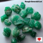 Swat Emerald Rough: 106.58ct Raw Green Crystals Lot