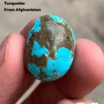 Radiant Afghan Turquoise: A 31.32 ct Cabochon Gem