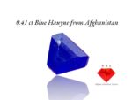 Exquisite 0.41 Carat Hauyne Gemstone from Afghanistan