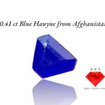 Exquisite 0.41 Carat Hauyne Gemstone from Afghanistan