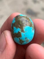 Radiant Afghan Turquoise: A 31.32 ct Cabochon Gem - Image 2