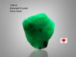 7.24ct Swat Emerald Crystal: Untreated Rough Gemstone from Pakistan
