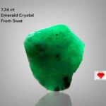 7.24ct Swat Emerald Crystal: Untreated Rough Gemstone from Pakistan