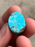 Radiant Afghan Turquoise: A 31.32 ct Cabochon Gem - Image 9