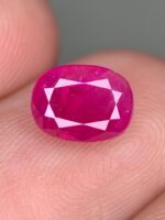 Vibrant Heritage: 1.800ct Natural Faceted Afghan Ruby (Oval Cut) - Image 2