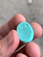 Impressive Afghan Turquoise Cabochon: 23.40 Carats of Natural Brilliance - Image 7