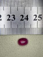Vibrant Heritage: 1.800ct Natural Faceted Afghan Ruby (Oval Cut) - Image 8