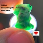 11.94ct Swat Emerald Crystal – Rare Collector’s Gem with Imposing Natural Form
