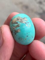 Exquisite Afghan Turquoise Cabochon: 24.32 Carats of Natural Splendor - Image 2